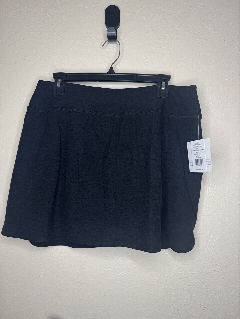 Beyond Yoga Spacedye Movement Skort Black Women's Size XL NWT